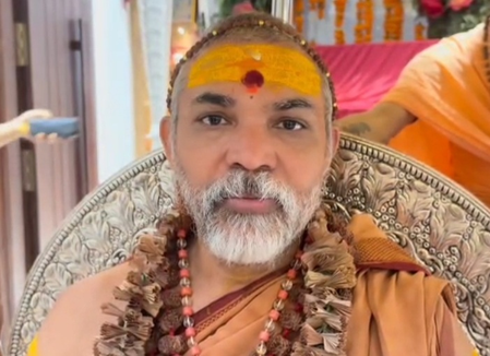 ‘Should give up his anti-Hindu mindset’: Swami Avimukteshwaranand slams Rahul over Manusmriti remarks