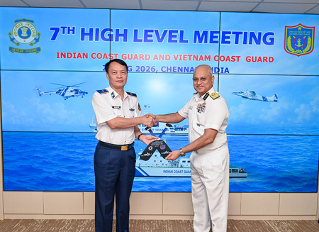 Indian, Vietnam Coast Guards reaffirm bilateral cooperation ahead of joint exercise (Lead) Indian, Vietnam Coast Guards reaffirm bilateral cooperation ahead of joint exercise (Lead)