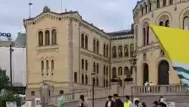 Kashmiri diaspora protest outside Norway Parliament, condemns Pak forces’ brutalities in PoK