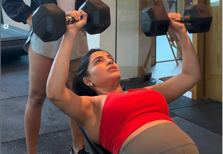 Samantha Ruth Prabhu shares a glimpse of her pregnancy workout: ‘Training looks different these days’ Samantha Ruth Prabhu shares a glimpse of her pregnancy workout: ‘Training looks different these days’