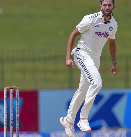 Prasidh Krishna wins Impact Player of Series award in 1-0 Test series win over Sri Lanka Prasidh Krishna wins Impact Player of Series award in 1-0 Test series win over Sri Lanka