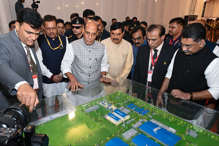 Rajnath Singh lays foundation stone for T-72, T-90 tank overhaul facility in Jabalpur