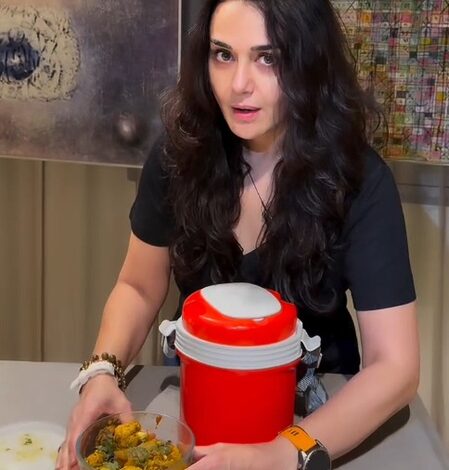 Preity Zinta relishes her favourite Kadhi Chawal in Paris while down with fever Preity Zinta relishes her favourite Kadhi Chawal in Paris while down with fever