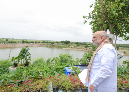HM Amit Shah inaugurates ‘Gujarat Gaurav Sarovar’ in Amreli, highlights water conservation