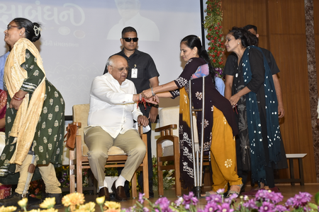 Gujarat leaders extend Raksha Bandhan greetings; stress sibling bond, women empowerment
