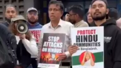 Hindu diaspora protests across US, UK over killings, persecution of minorities in Bangladesh Hindu diaspora protests across US, UK over killings, persecution of minorities in Bangladesh