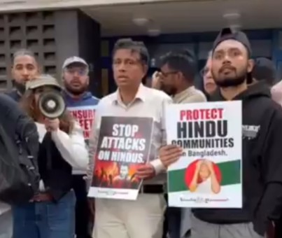Hindu diaspora protests across US, UK over killings, persecution of minorities in Bangladesh Hindu diaspora protests across US, UK over killings, persecution of minorities in Bangladesh