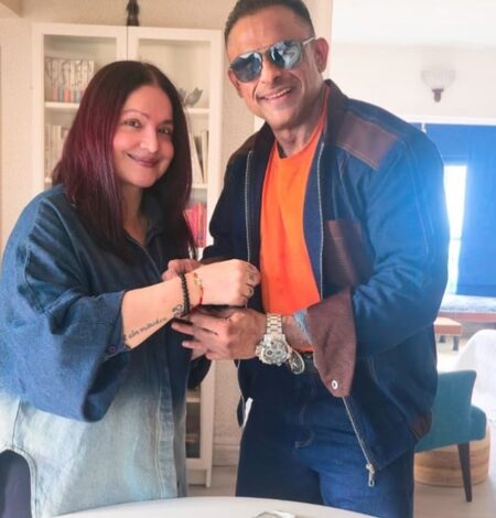 Pooja Bhatt’s brother Rahul Bhatt ties Rakhi to her, calls her his ‘protector’ on Raksha Bandhan