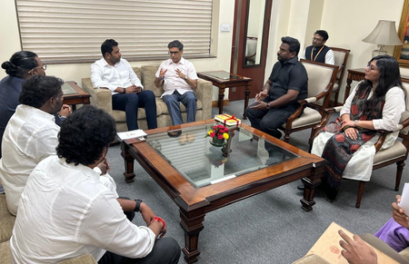 FS Misri briefs Tamil Nadu ministers on assistance efforts for Indian nationals affected by Nepal floods FS Misri briefs Tamil Nadu ministers on assistance efforts for Indian nationals affected by Nepal floods