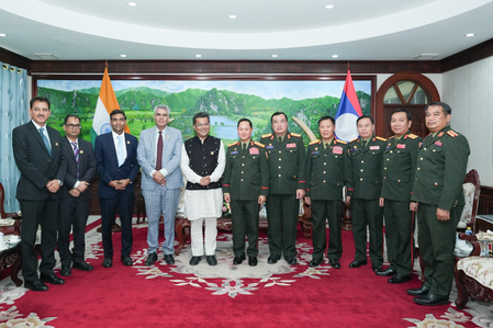 India, Laos discuss strengthening defence ties India, Laos discuss strengthening defence ties