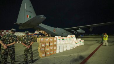 Third flight with assistance and rescue team from India reaches Nepal