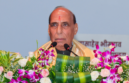 Rajnath Singh tells youth to rely on constitutional means to bring about change Rajnath Singh tells youth to rely on constitutional means to bring about change
