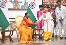 Tripura students celebrate Raksha Bandhan with Prez Murmu at Rashtrapati Bhavan Tripura students celebrate Raksha Bandhan with Prez Murmu at Rashtrapati Bhavan