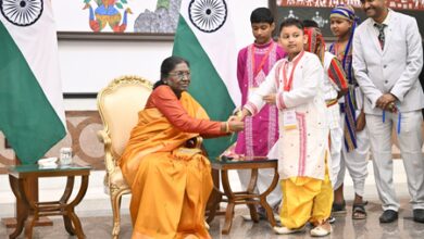Tripura students celebrate Raksha Bandhan with Prez Murmu at Rashtrapati Bhavan