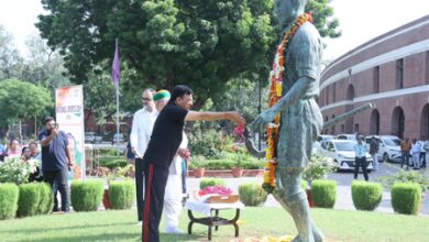 Sports Min Mandaviya leads National Sports Day celebrations at Major Dhyan Chand Stadium Sports Min Mandaviya leads National Sports Day celebrations at Major Dhyan Chand Stadium