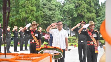 CM Sarma pays tribute to Assam Regiment heroes in Shillong