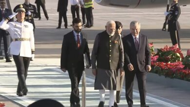 In special gesture, Uzbekistan President Mirziyoyev receives PM Modi at Tashkent airport In special gesture, Uzbekistan President Mirziyoyev receives PM Modi at Tashkent airport