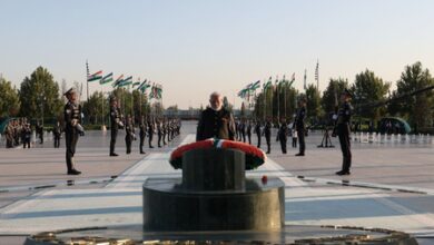 Yangi Uzbekistan Monument reflects aspirations of Uzbek people: PM Modi (Lead) Yangi Uzbekistan Monument reflects aspirations of Uzbek people: PM Modi (Lead)