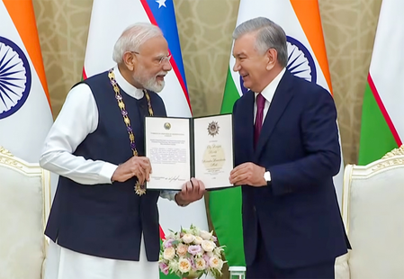 ‘Matter of pride for every Indian’: Uzbekistan’s highest honour for PM Modi draws praise from parties