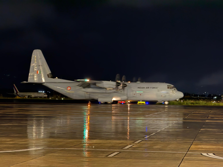 Fourth India flight touches down in Kathmandu with relief supplies, technical assistance Fourth India flight touches down in Kathmandu with relief supplies, technical assistance
