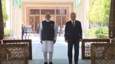 PM Modi receives ceremonial welcome in Uzbekistan PM Modi receives ceremonial welcome in Uzbekistan