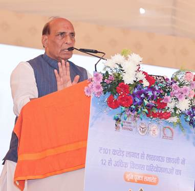 Defence Minister, UP CM perform ‘Bhoomi Pujan’ for 14 projects worth Rs 100 crore at Lucknow Cantt Defence Minister, UP CM perform ‘Bhoomi Pujan’ for 14 projects worth Rs 100 crore at Lucknow Cantt