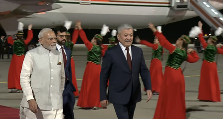 PM Modi arrives in Kyrgyzstan to attend SCO summit PM Modi arrives in Kyrgyzstan to attend SCO summit