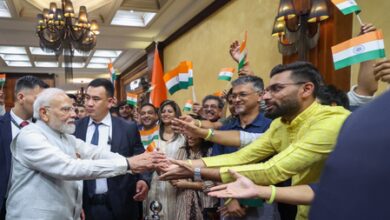 PM Modi receives warm welcome from Indian community in Kyrgyzstan
