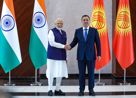 PM Modi and Kyrgyz President discuss ways to add momentum to Strategic Partnership (Ld) PM Modi and Kyrgyz President discuss ways to add momentum to Strategic Partnership (Ld)