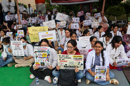 J&K: Medical interns launch indefinite strike over stipend hike demand J&K: Medical interns launch indefinite strike over stipend hike demand