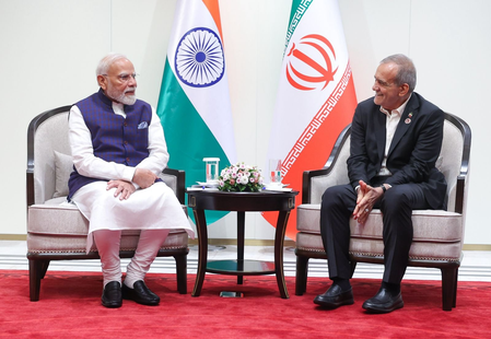 India will continue to bat for ensuring lasting peace: PM Modi in meeting with Iran President (Ld) India will continue to bat for ensuring lasting peace: PM Modi in meeting with Iran President (Ld)