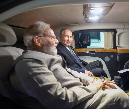 Bonhomie in Bishkek: PM Modi and Putin travel in same car once again