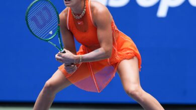 US Open: Sabalenka begins title defence with straight-sets win over Osorio US Open: Sabalenka begins title defence with straight-sets win over Osorio