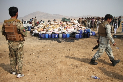 Afghan police destroy over 9.4 tonnes of narcotics
