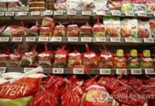 Number of S. Koreans not eating kimchi on rise: Data Number of S. Koreans not eating kimchi on rise: Data