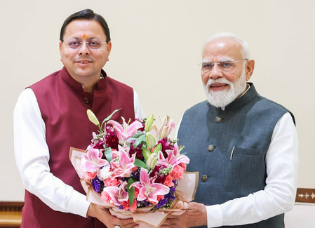 PM Modi extends birthday wishes to Uttarakhand CM Pushkar Singh Dhami PM Modi extends birthday wishes to Uttarakhand CM Pushkar Singh Dhami
