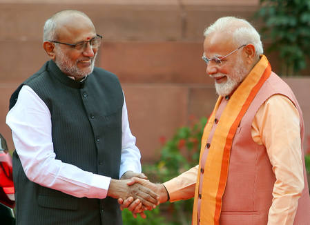 V-P Radhakrishnan extends birthday wishes to PM Modi, says Bharat now shining as bright spot in world V-P Radhakrishnan extends birthday wishes to PM Modi, says Bharat now shining as bright spot in world