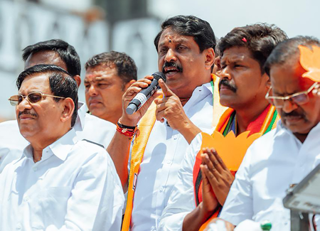Tamil Nadu BJP seeks removal of CM Vijay-like Vinayagar idol in Chennai; demands arrests Tamil Nadu BJP seeks removal of CM Vijay-like Vinayagar idol in Chennai; demands arrests