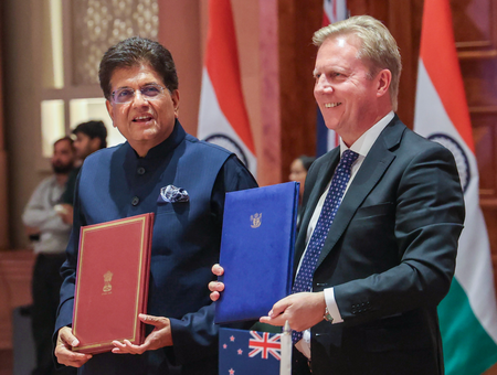 New Zealand FTA provides duty-free access for 100 pc of Indian exports: Govt New Zealand FTA provides duty-free access for 100 pc of Indian exports: Govt
