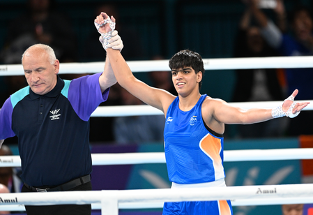 Asian Games: Priya Ghanghas registers unanimous win in women’s 60kg QF to assure medal Asian Games: Priya Ghanghas registers unanimous win in women’s 60kg QF to assure medal