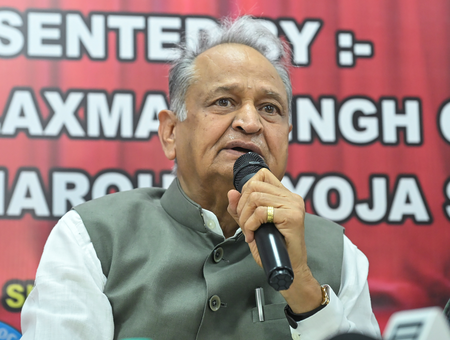 Ashok Gehlot demands Rs 3,000 social security pension, slams Centre over issue Ashok Gehlot demands Rs 3,000 social security pension, slams Centre over issue