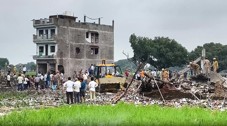 UP firecracker factory blast: Two arrested; action taken against cops