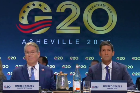 US puts tariffs, Iran risks at G20 centre
