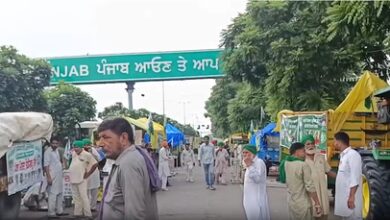 Farmers assemble for weeklong protest at Chandigarh’s entry point, demanding crop MSP