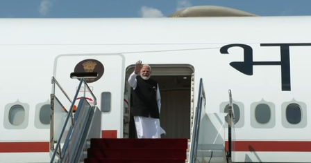 PM Modi emplanes for New Delhi after attending SCO Summit in Kyrgyzstan’s Bishkek
