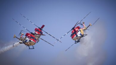Egypt: Aerial display by Sarang helicopter team major highlight of El Alamein Air Show