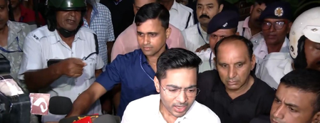 TMC billboard row: Abhishek Banerjee leaves police station after over six hours of questioning