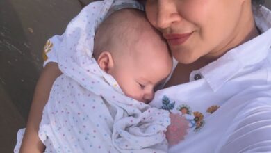 Aashka Goradia says holding her four-month-old baby boy is like ‘holding the whole world’ Aashka Goradia says holding her four-month-old baby boy is like ‘holding the whole world’