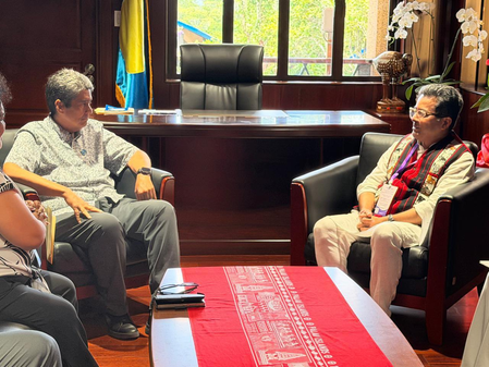 MoS Margherita holds bilateral talks with Palau Prez, Tonga PM on sidelines of PIF Leaders’ Meet