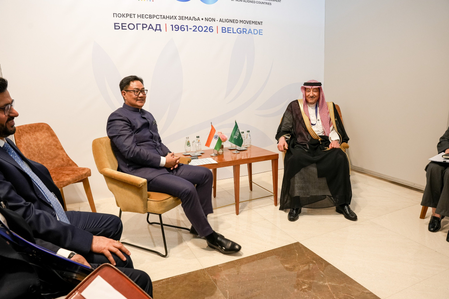 Kiren Rijiju holds series of bilateral talks on sidelines of NAM Summit in Belgrade Kiren Rijiju holds series of bilateral talks on sidelines of NAM Summit in Belgrade